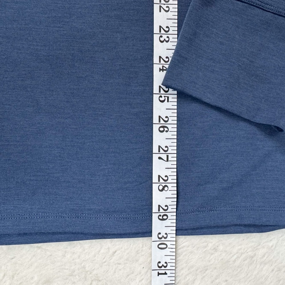 REI Co-op Hoodie Mens XL Blue Stretch Cowl Neck Thumbholes Outdoor Hiking EUC - Picture 9 of 10